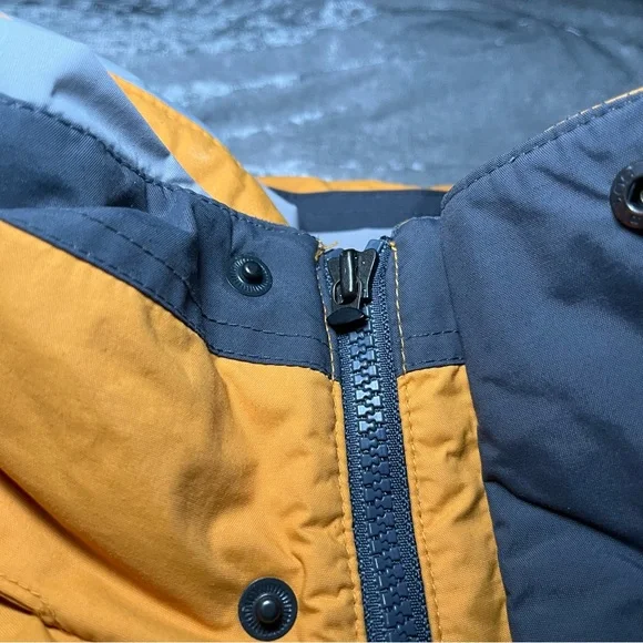 Columbia Yellow & Gray Coat Mens XXL with Hood Waterproof 206 XM5768